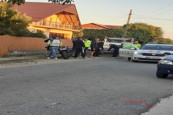 Gura Foii. Accident de motocicletă cu doi răniți!