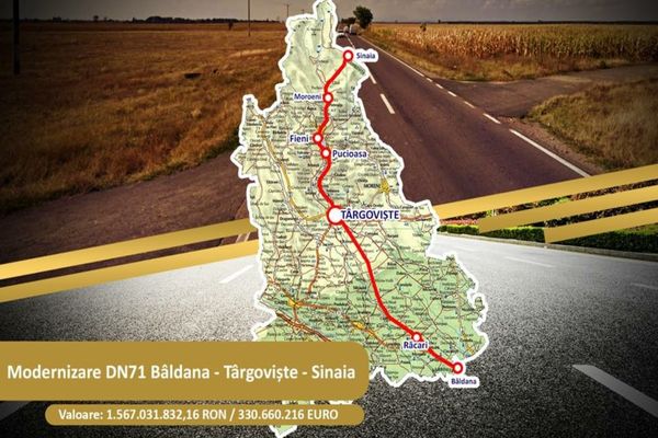 Ministrul Transporturilor: Ce se va întâmpla cu proiectul pentru DN 71 Bâldana-Târgoviște-Sinaia