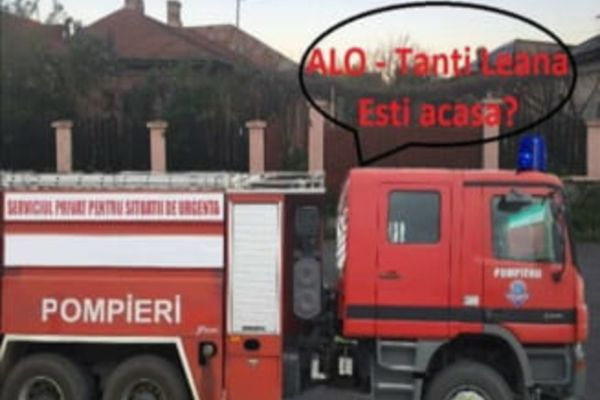 Carantinaţii din Dâmboviţa, verificaţi cu autospeciala de stingere