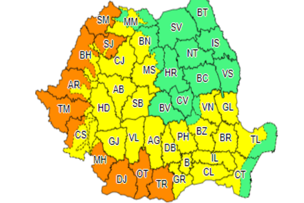  Cod galben de căldură în week-end, în Dâmbovița