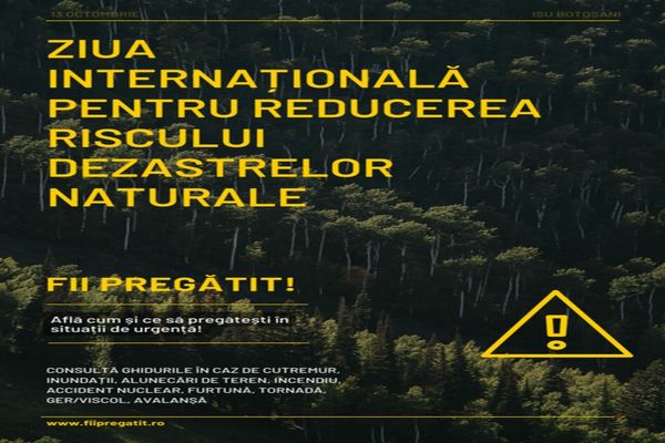 Ziua Internaţională pentru Reducerea Riscului Dezastrelor Naturale