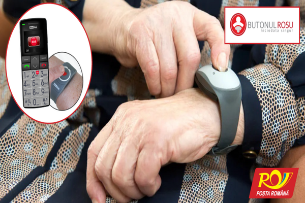 Poștașii vor distribui anumitor pensionari brățări cu butonul roșu. Cum funcționează serviciul de urgență