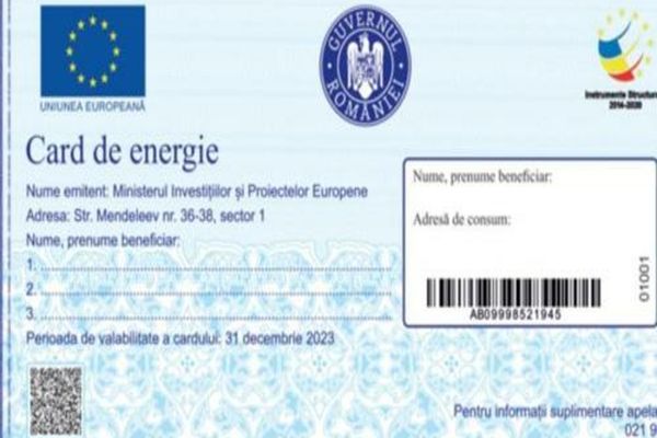 A început tipărirea cardurilor de energie. Când se vor face plăţile