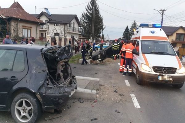 Accident rutier produs pe DJ 711, în localitatea Comișani
