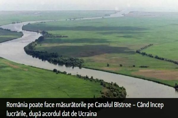 România poate face măsurătorile pe Canalul Bîstroe - Când încep lucrările, după acordul dat de Ucraina