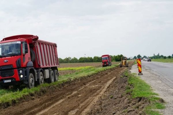 Dâmboviţa. Au început lucrările de modernizare a DN 7 Bâldana-Titu