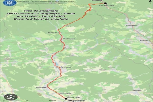 A fost desemnat câștigătorul licitației care va efectua lucrările de modernizare a DN 71 Târgoviște – Sinaia