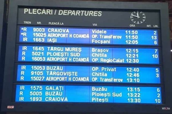 CFR CĂLĂTORI: MODIFICĂRI ÎN CIRCULAȚIA TRENURILOR ÎN PERIOADA 6-10 MARTIE