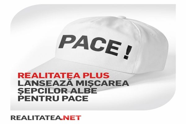 #sepcilealbe - Realitatea PLUS lansează campania șepcilor albe pentru PACE! Alătură-te și tu! - VIDEO