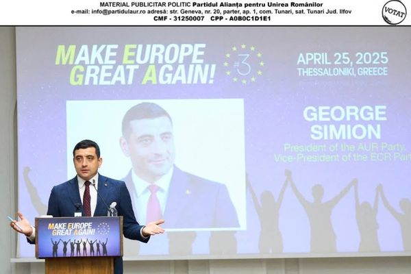 GEORGE SIMION LA CONFERINȚA MAKE EUROPE GREAT AGAIN (MEGA): “UNIȚI SUNTEM PUTERNICI”