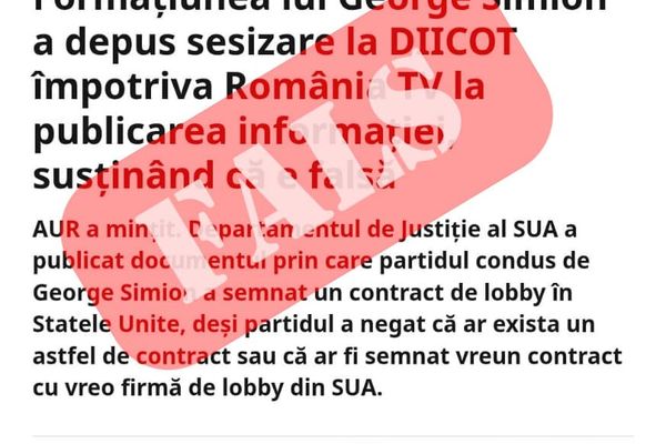AUR NEAGĂ ÎNCHEIEREA VREUNUI CONTRACT CU FIRME DE LOBBY DIN SUA ȘI ACUZĂ FALSIFICAREA UNOR DOCUMENTE