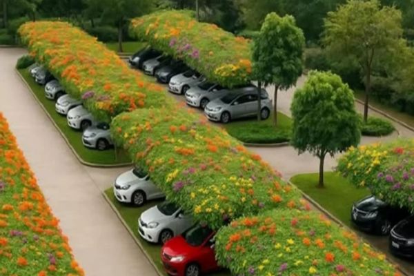 ȚARA CARE TRANSFORMĂ PARCĂRILE ÎN GRĂDINI SUSPENDATE PENTRU A REDUCE POLUAREA ȘI A PROTEJA BIODIVERSITATEA