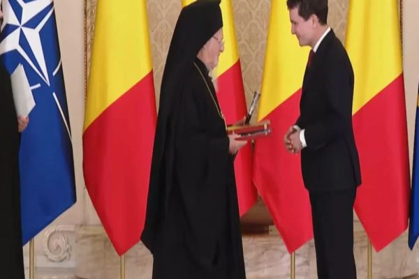 NICUȘOR DAN L-A PRIMIT PE PATRIARHUL ECUMENIC BARTOLOMEU I LA COTROCENI