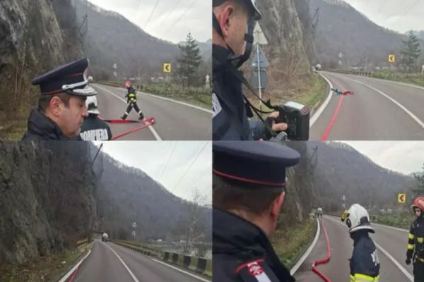 Alertă pe Valea Oltului, scurgeri de gaz dintr-o cisternă. Circulația oprită, pericol de explozie. A fost emis mesaj RO-ALERT-VIDEO