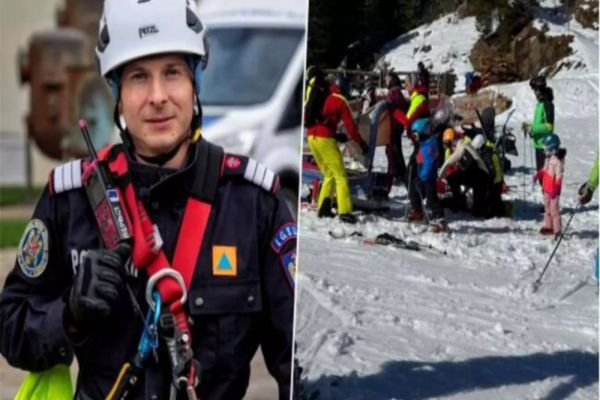 Erou fără frontiere: un pompier din Timiș a salvat un tânăr rănit pe o pârtie de schi din Serbia