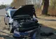Pe drumul județean ca pe câmp. Accident spectaculos cu un tractor și un autoturism