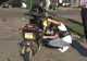VIDEO Mopedist în stare gravă, după ce a fost lovit de o mașină