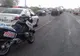 Accident pe DN72, Târgoviște - Ploiești. Un motociclist a fost aruncat într-un microbuz