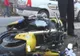 Un motociclist a ajuns direct la spital, după ce, din cauza vitezei, a căzut pe șosea
