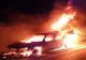 Dâmboviţa. Un autoturism a luat foc pe A1!