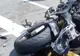 Accident la ieșire din Târgoviște. Un motociclist a fost lovit de o mașină