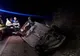 Dâmbovița. Accident grav pe DJ 711, la Corbii Mari.  O mașină s-a răsturnat, iar o persoană a fost transportată de urgență la spital