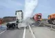 Incendiu produs la un TIR, în Dâmboviţa