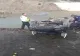 Dâmboviţa. Autoturism răsturnat într-un pârâu 