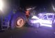 Slobozia Moara. Coliziune între o mașină și un tractor