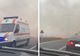 Video| Puternic incendiu de vegetație, la Ilfoveni, în Dâmbovița. Trafic perturbat pe DN 71