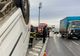 Dâmboviţa. Autoutilitară răsturnată pe șosea, după impactul cu un microbuz, pe Autostrada A1 